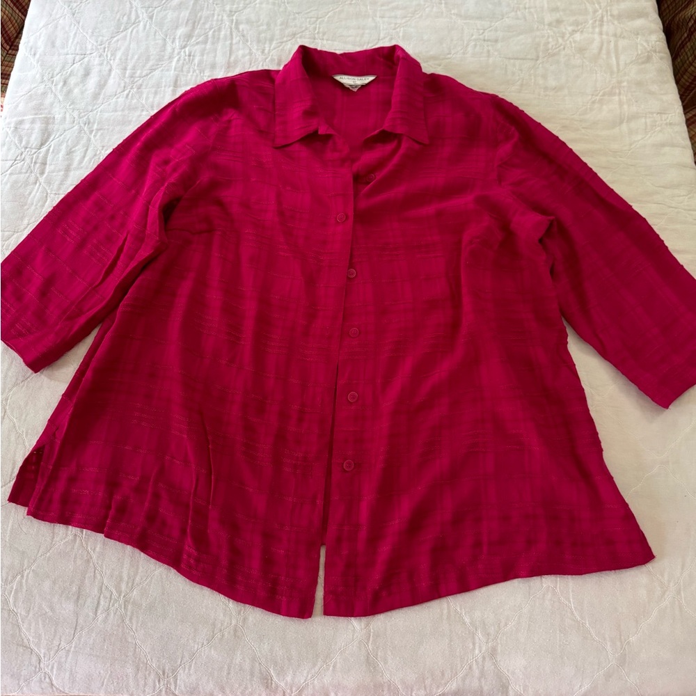 ‘Allison Daley’ Size 22w Fuchsia (pinkish) Top